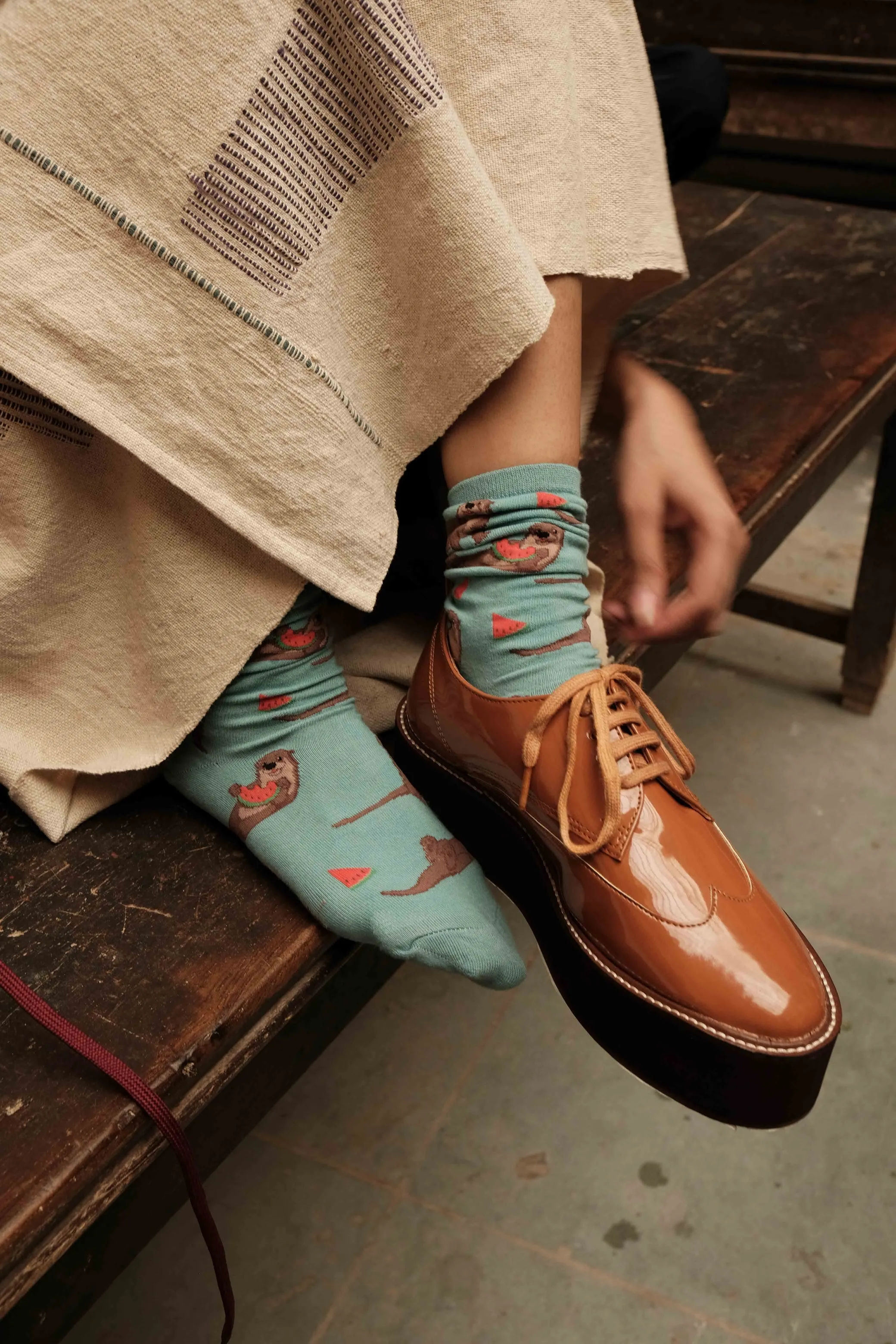 Tan Oxford