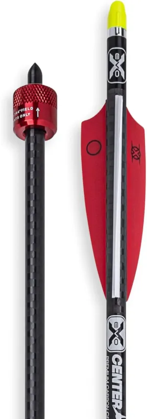 TenPoint Crossbow Discharge Arrow - Includes 20” Carbon Arrow with Alpha-Nock HP, HP Aluminum Bushing, Discharge Collar & Field Tip