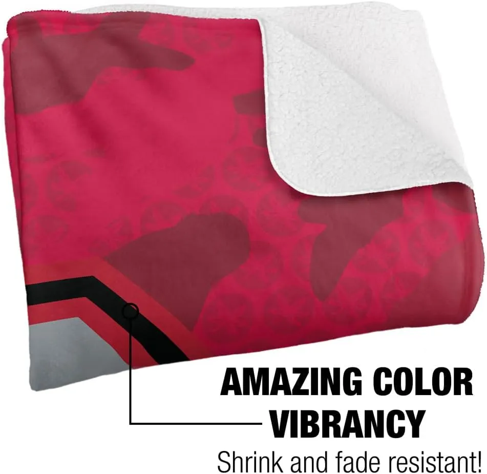 The Ohio State University Blanket, 50"x60" OSU Camo Silky Touch Sherpa Back Super Soft Throw Blanket
