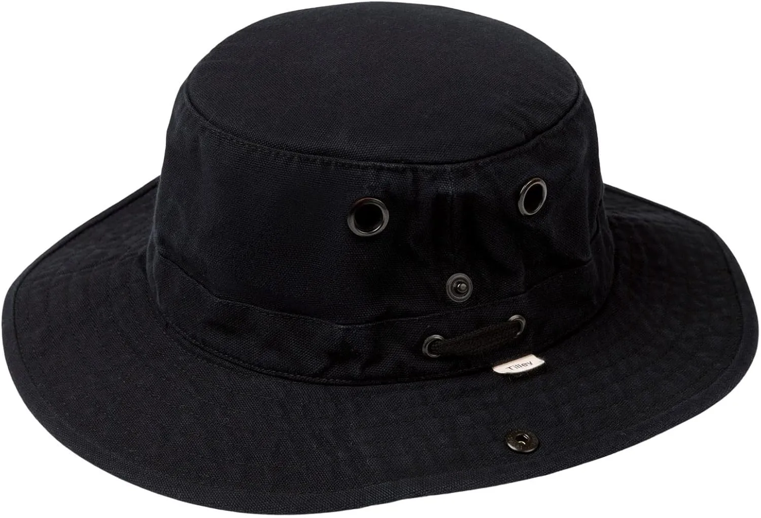 Tilley Standard Wanderer Hat, Black, 7 1/2