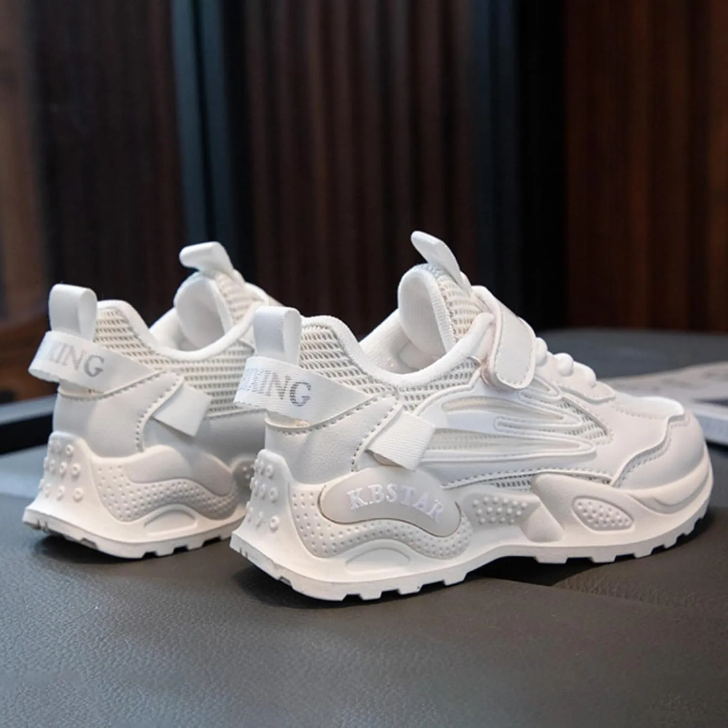 Toddler Big Kids Shoes Boys Girls Breathable Sneakers Athletic Running Shoes Casual White Sports Girl Slip on Sneakers