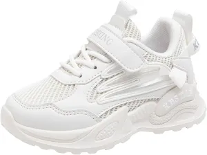 Toddler Big Kids Shoes Boys Girls Breathable Sneakers Athletic Running Shoes Casual White Sports Girl Slip on Sneakers