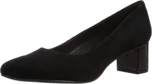 Trotters Women's Kari Pump, Black Suede, 9.5 Wide