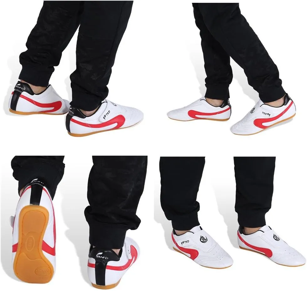 Unisex Taekwondo Shoes Martial Arts Sneaker Kung Fu Karate Boxing Sport Gym Trainning Shoes Lightweight Breathable Shoes for Children Teenager Adults Hot