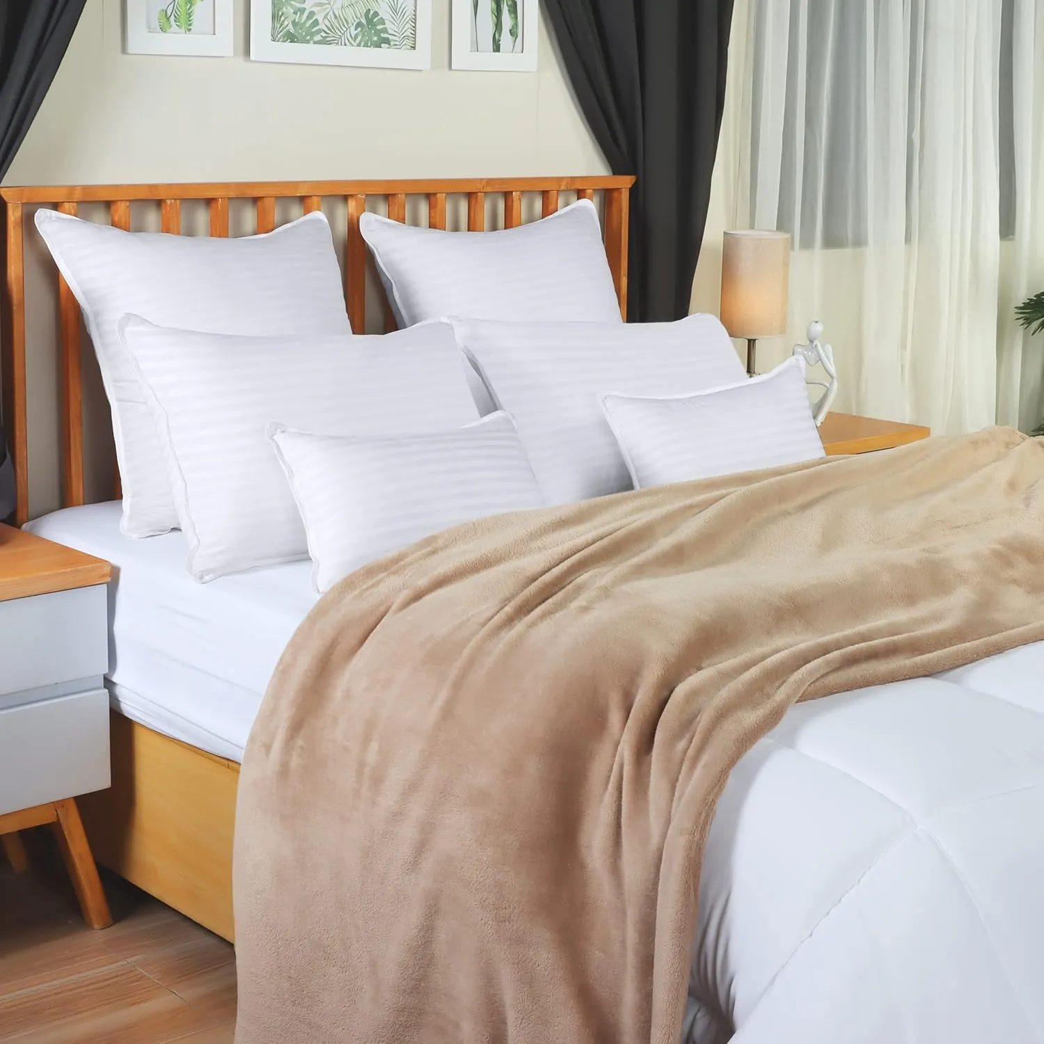 Utopia Bedding Bed Pillows for Sleeping Queen Size (White), Set of 2, Cooling Hotel Quality, for Back, Stomach or Side Sleepers