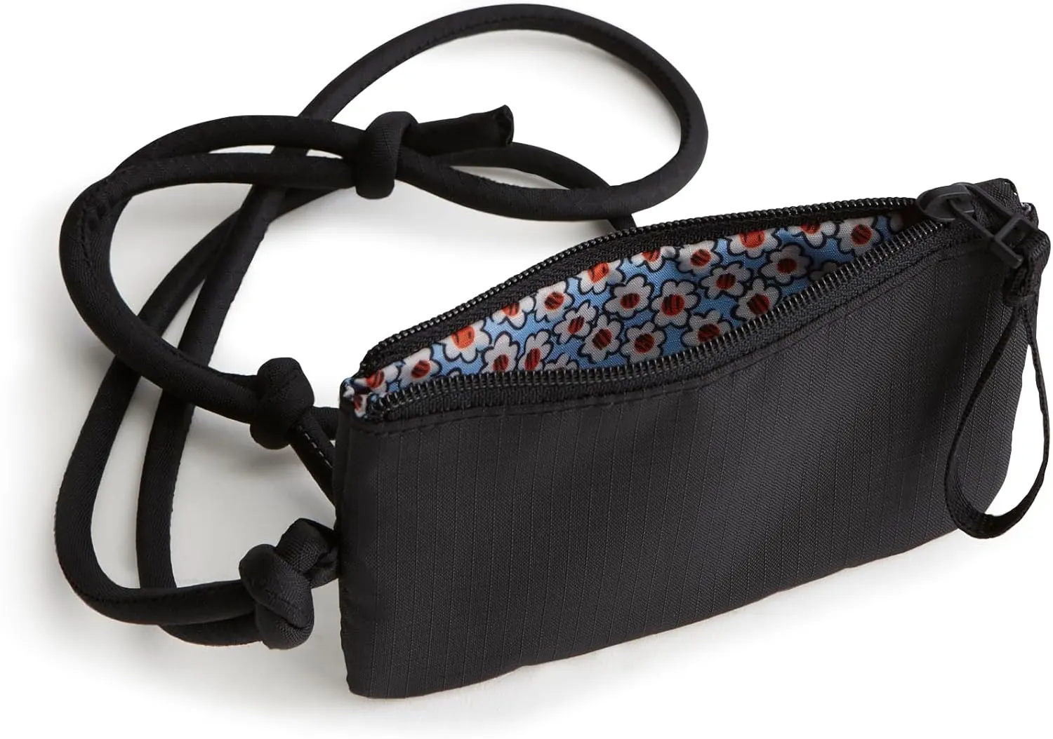 Vera Bradley Ripstop Polyester Zip Card Pouch Lanyard