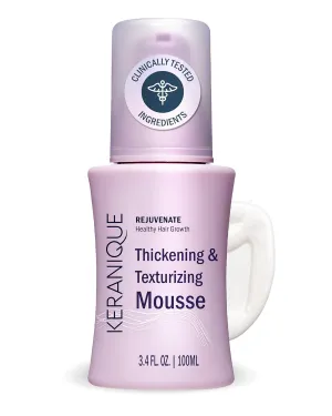 Volumizing Mousse for Women - Thickening and Styling Anti-Frizz Foam for Fine, Straight, Wavy, and Curly Hair