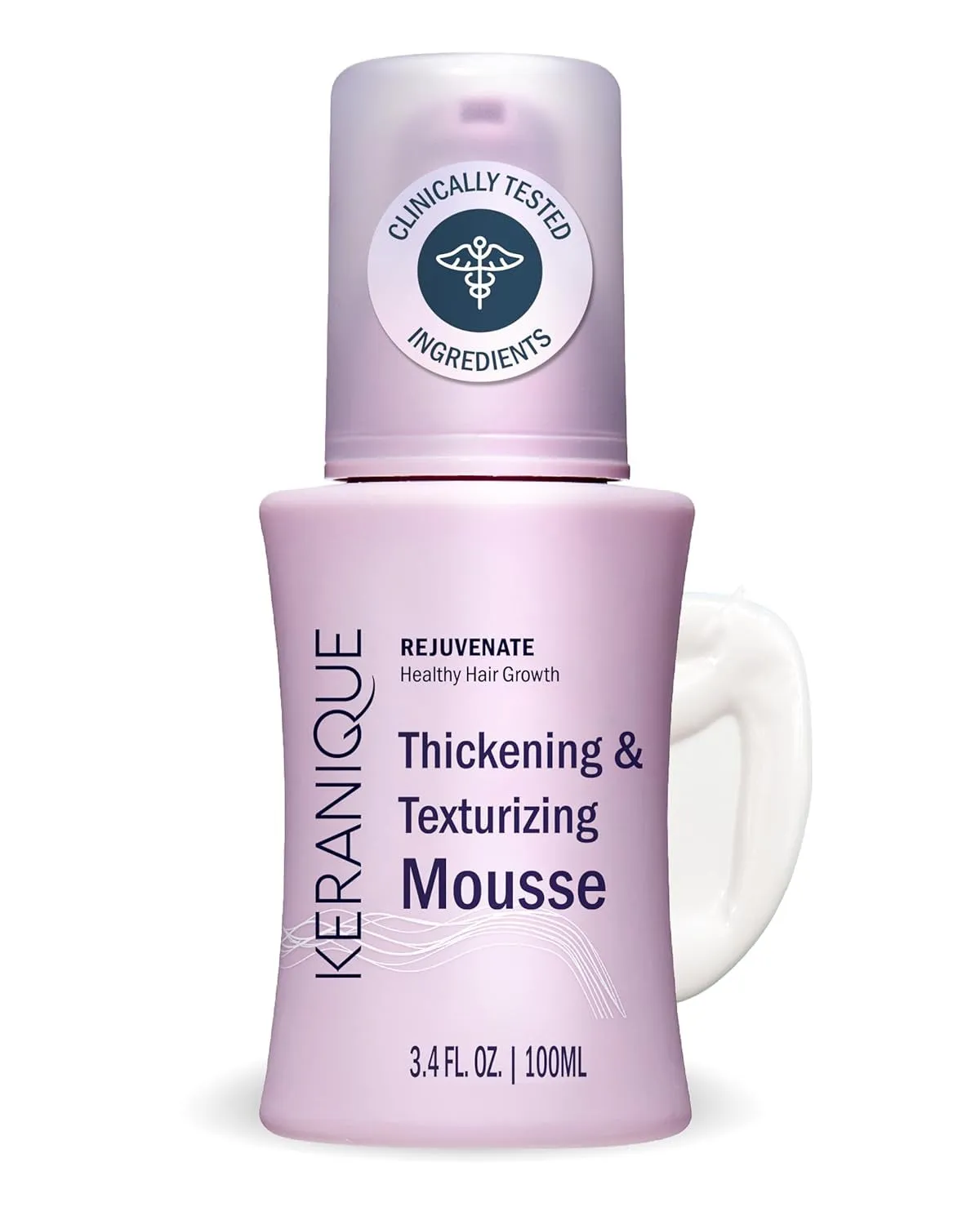 Volumizing Mousse for Women - Thickening and Styling Anti-Frizz Foam for Fine, Straight, Wavy, and Curly Hair