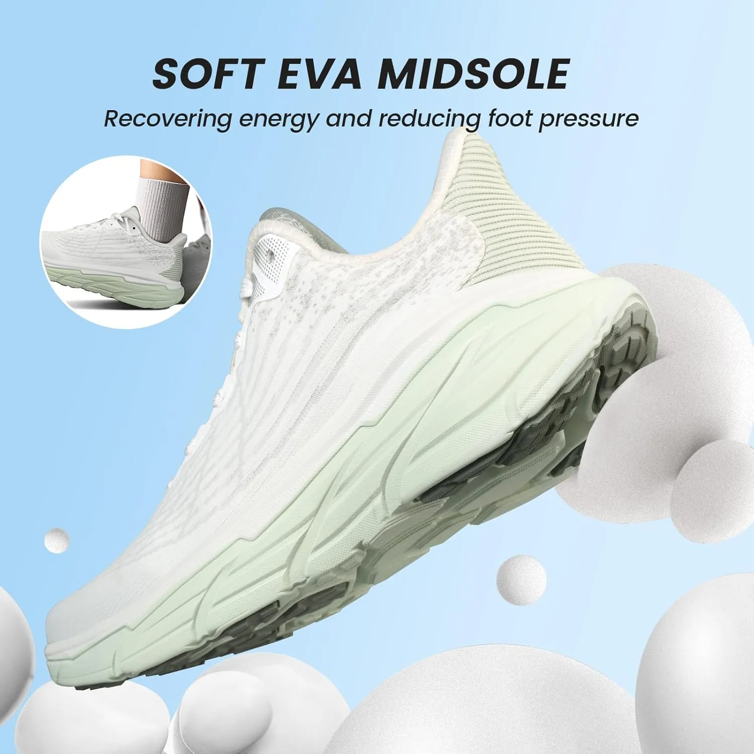 Walking Shoes for Women- Lightweight, Slip On, Breathable Sneakers for Running, Walking, Jogging, Gym