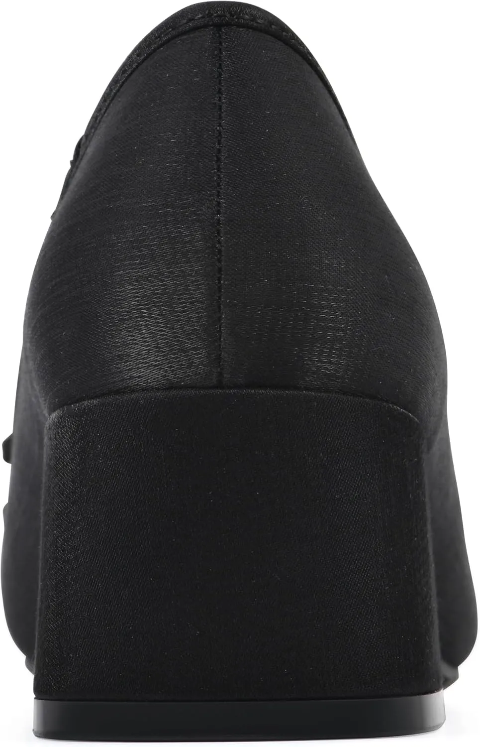 WHITE MOUNTAIN Women's Lately Cap Toe Block Heel Ballet Pump