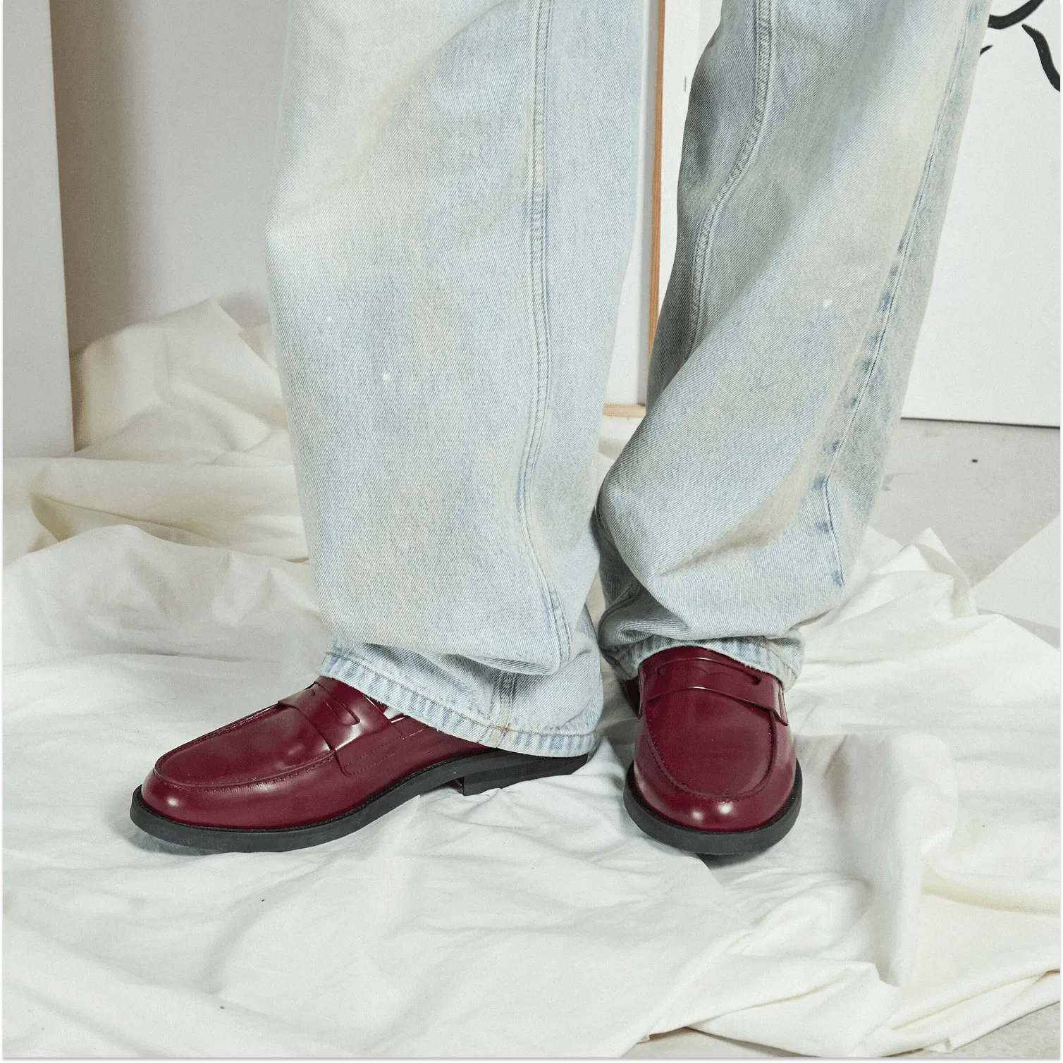Wilde Burgundy Penny Loafer - Men's
