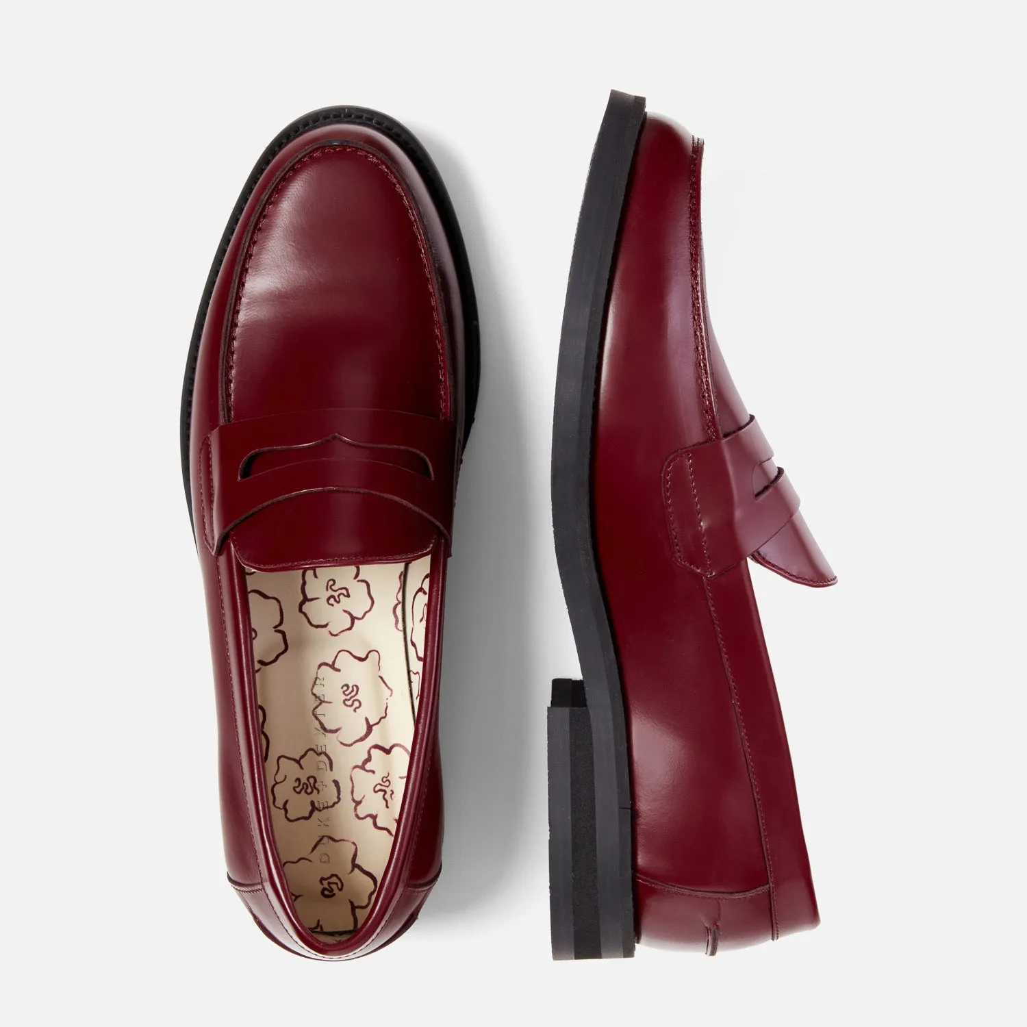 Wilde Burgundy Penny Loafer - Men's