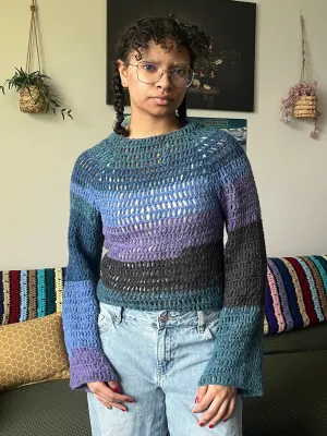 winter blues soft sweater