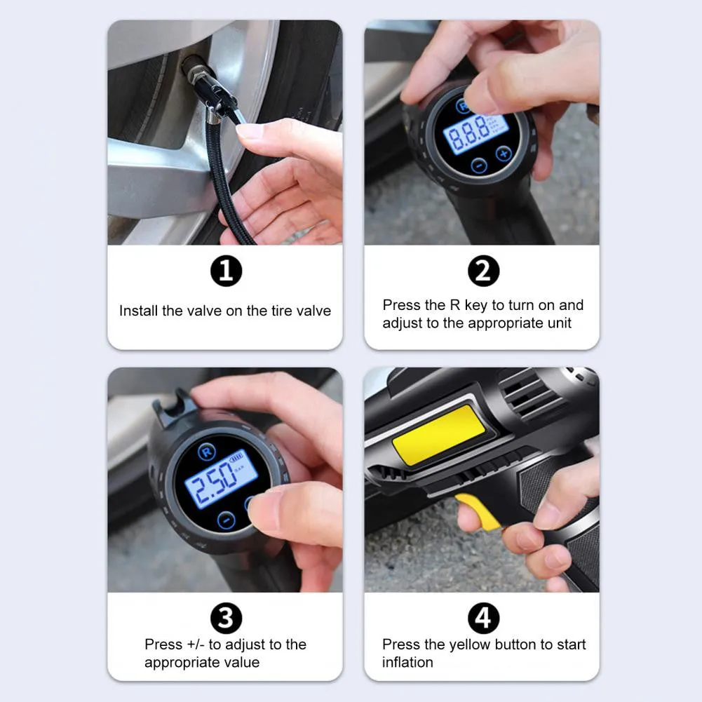 Wireless Wired Handheld Car Pump