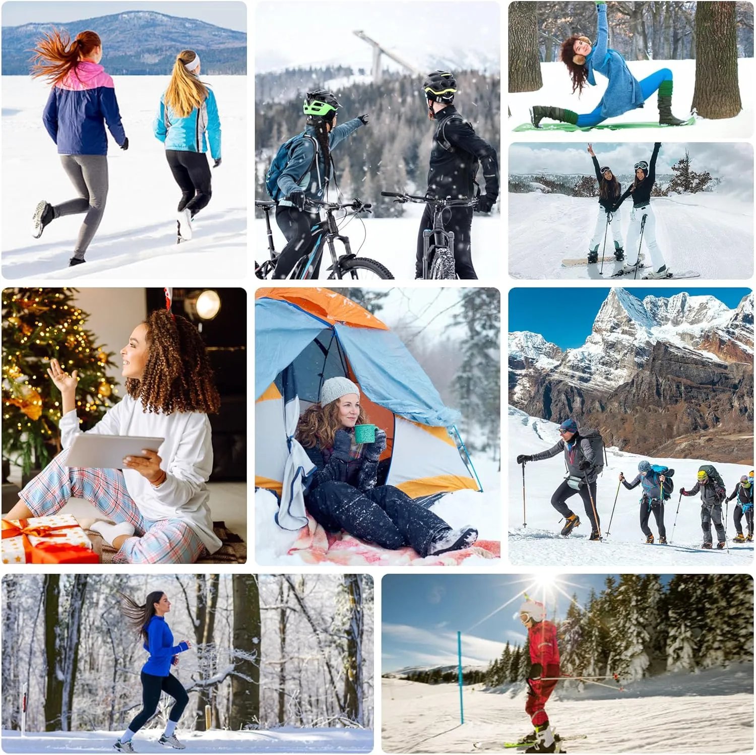 Women Cold Weather Thermal Shirt Fleece Lined Base Layer Crewneck Long Sleeve Undershirt Athletic Skiing Compression Tops