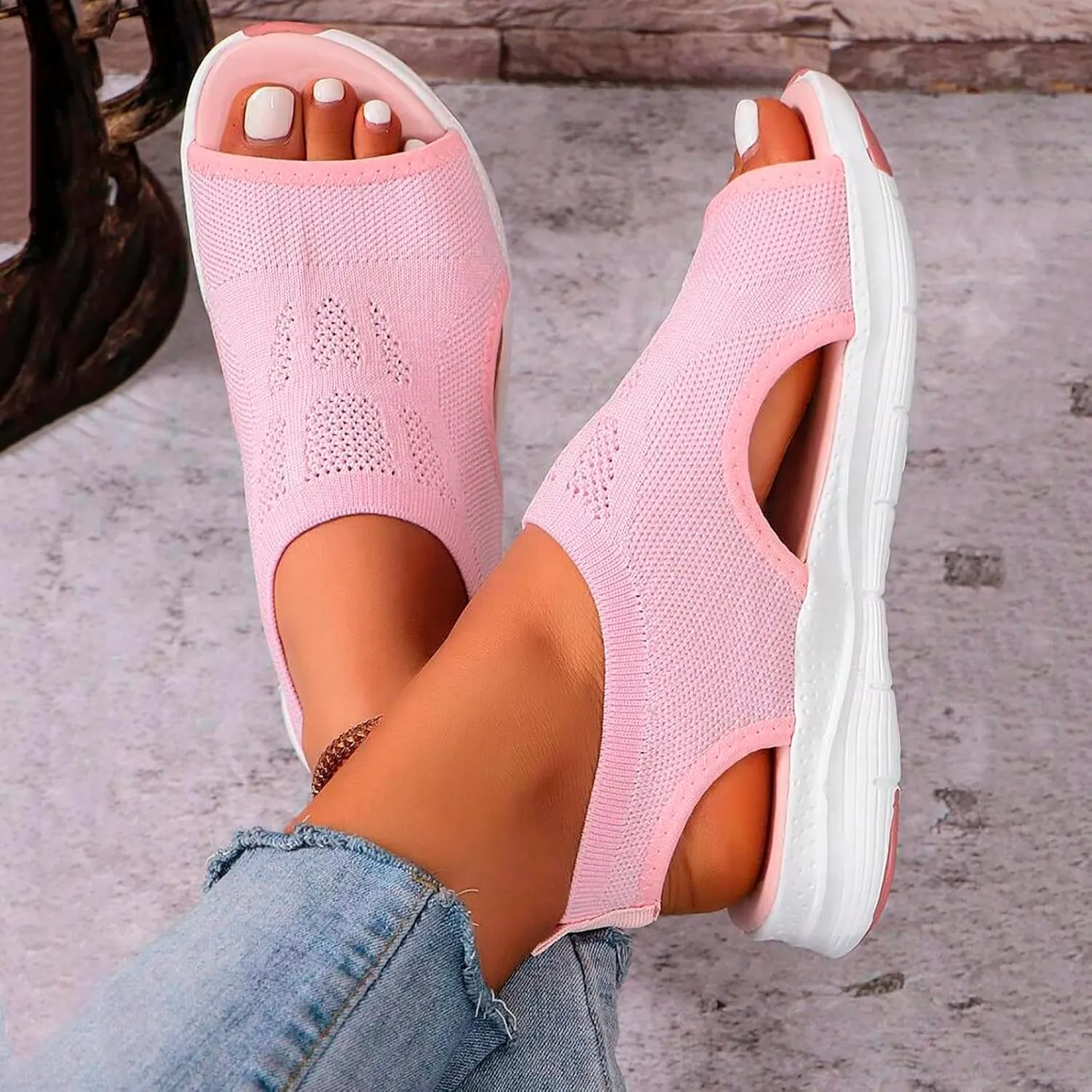 Women's Breathable Orthopedic Sandals Comfortable Walking Tennis Shoes Sandals Smart Sandals for Women