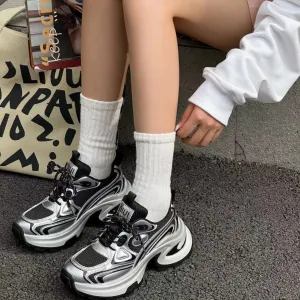 Women's Sier Thick Bottom Heightened Daddy Breathable Sneakers
