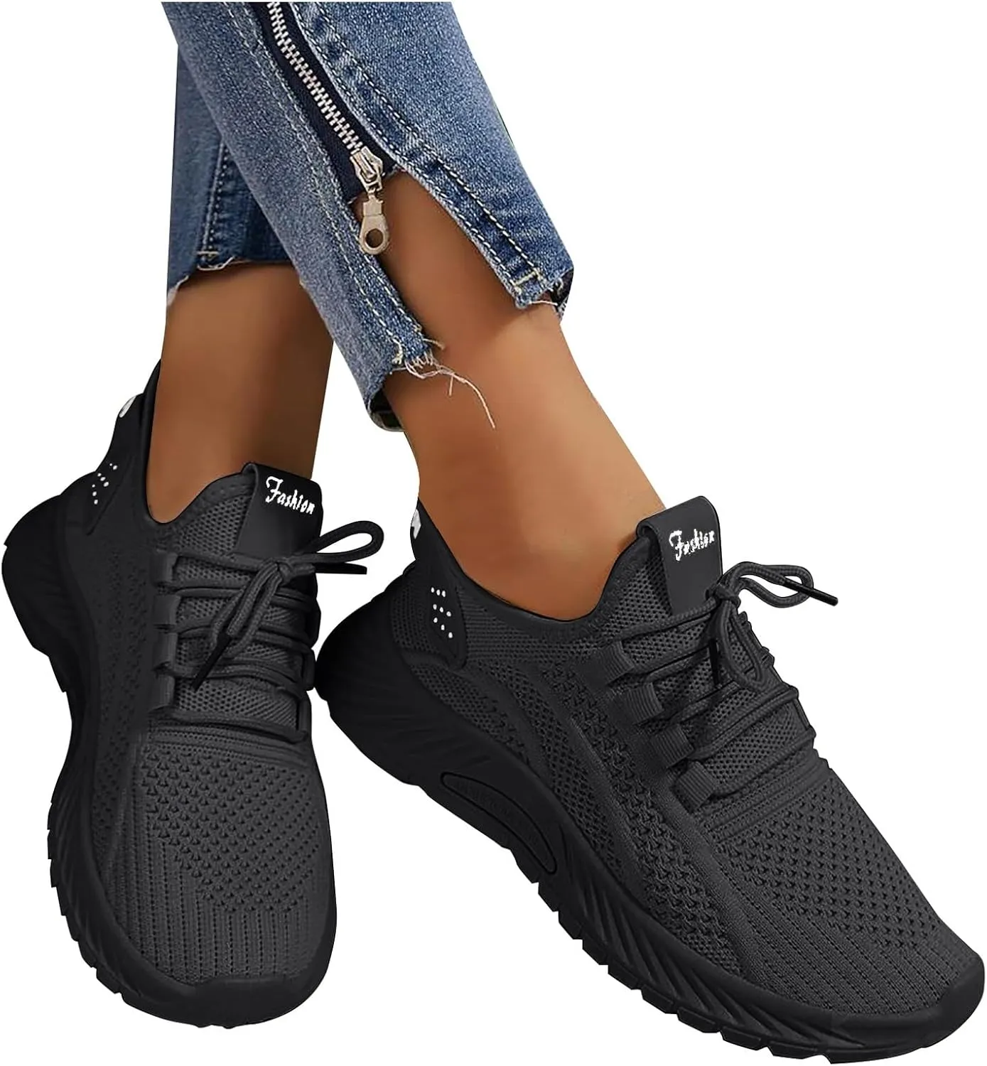 Women's Soft Sole Cushion Sneakers Casual Breathable Slip on Orthopaedic Walking Sneakers Jogger Running Shoe