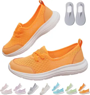 Women's Soft Sole Mesh Comfort Orthopedic Shoes, Lightweight Soft Solecomfortable Flat Arch Support Walking Shoes,Slip Ins Sneakers Ladies