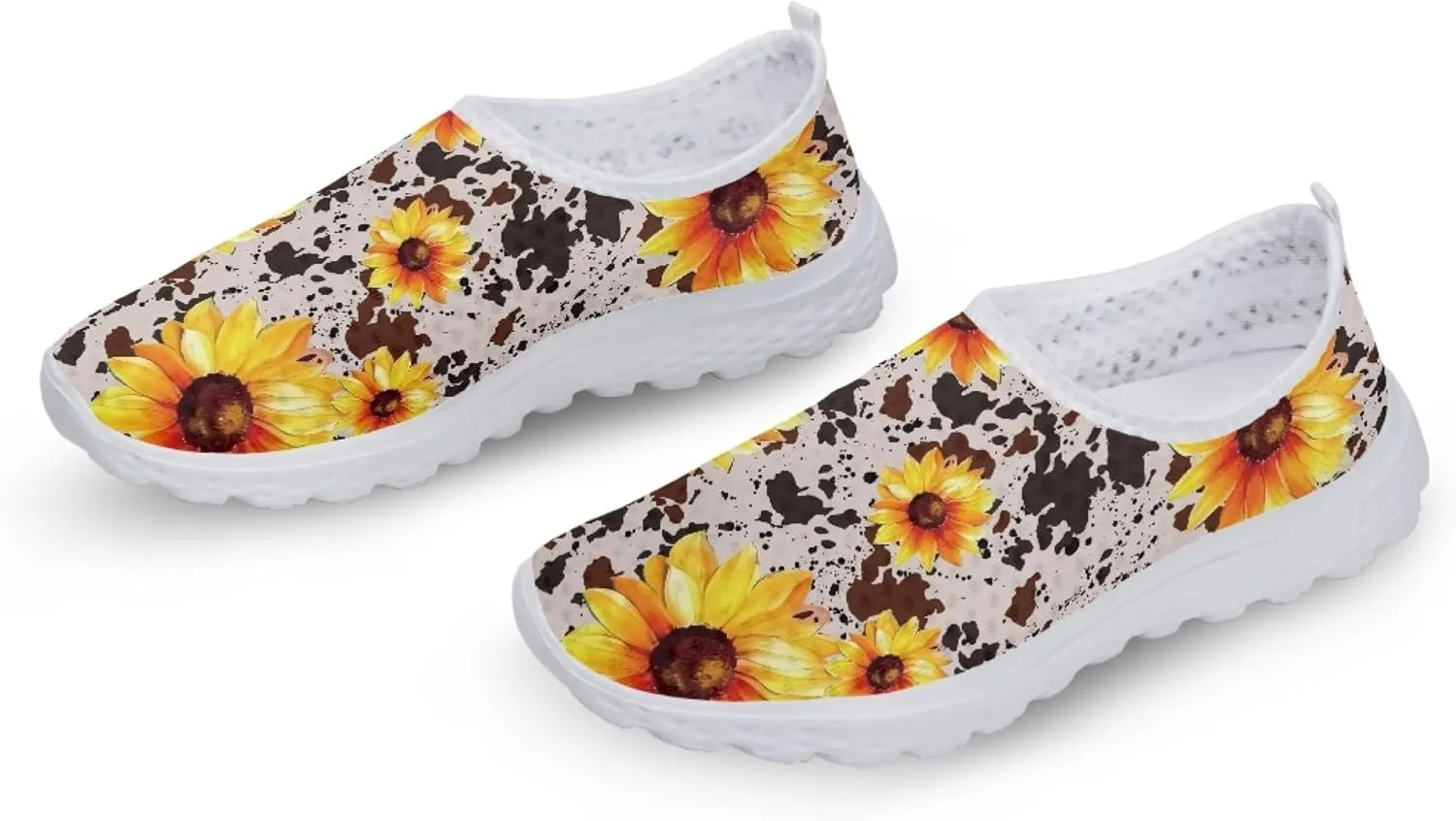 Womens Tennis Shoes Cherry Blossoms Breathable Casual Athletic Walking Shoes Casual Fashion Slip On Running Sneakers
