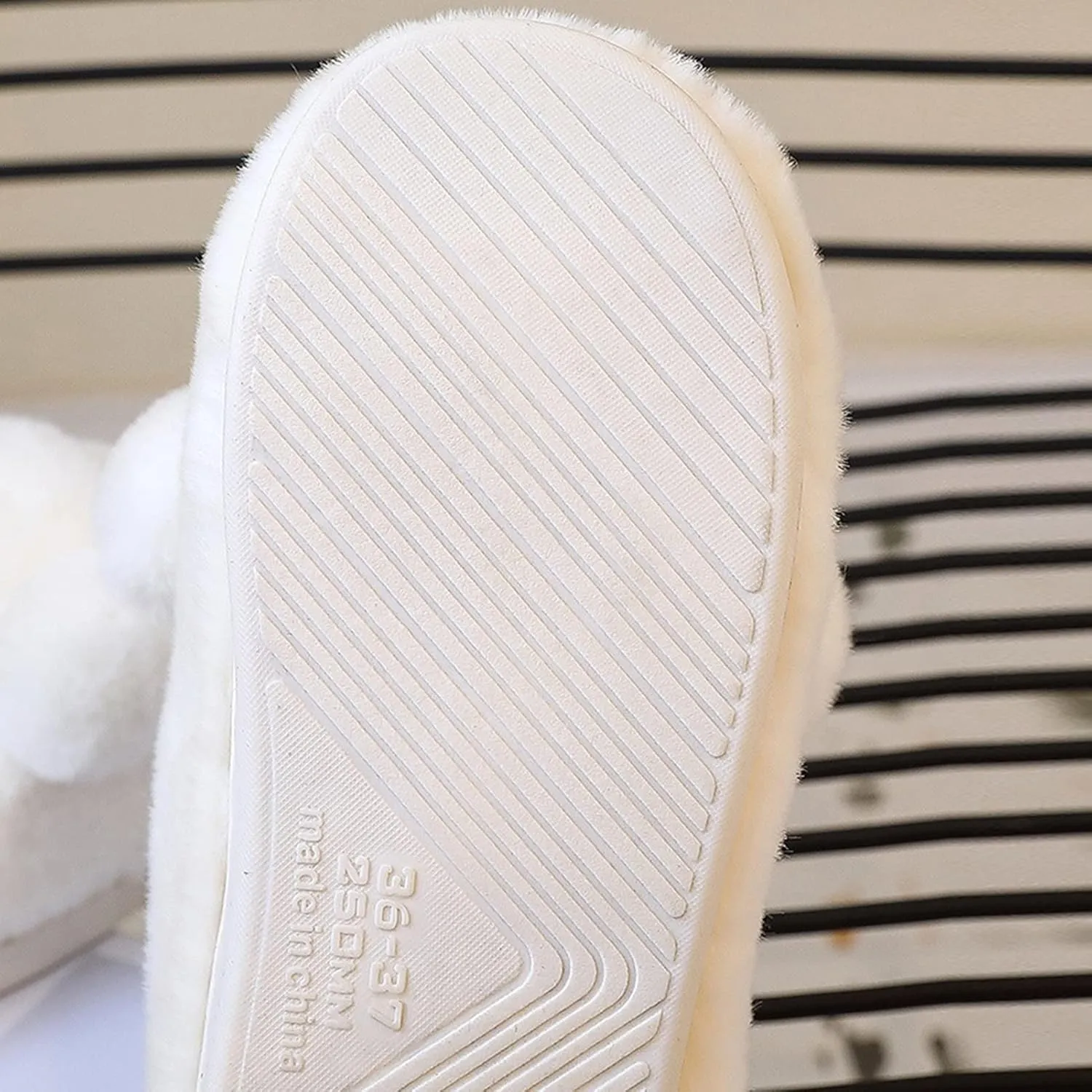Womens Unisex Warm Fuzzy Soft Plush House Slippers Cute Sleeping Koala Animal Bedroom Home Shoes with Non-Slip Waterproof Rubber Sloe Indoor