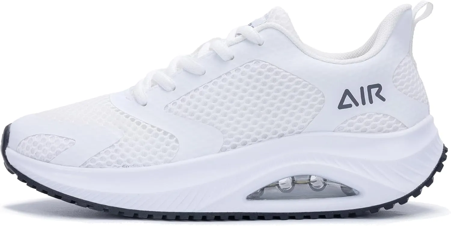 Women's Walking Shoes Air Cushion Comfortable Plantar Fasciitis Tennis Sneakers Non-Slip Breathable Orthotic Shoe for Foot Heel Pain Relief Size US 6-11