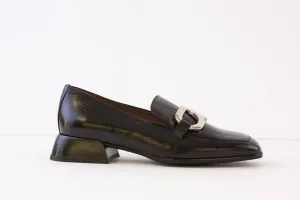 WONDERS - C-7110 LOW HEEL LOAFER - BLACK PATENT