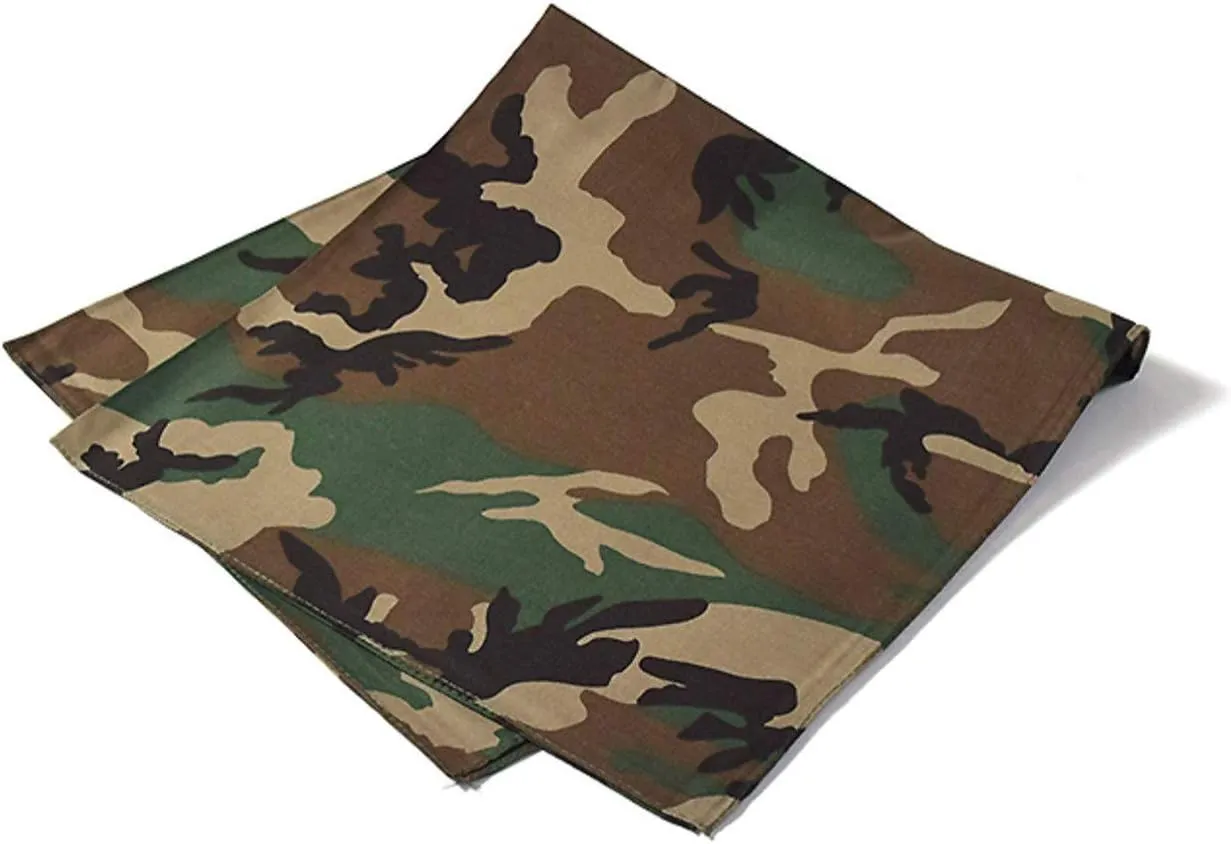 xsby 12 Piece Novelty Bandanas Paisley 100% Cotton Headwear