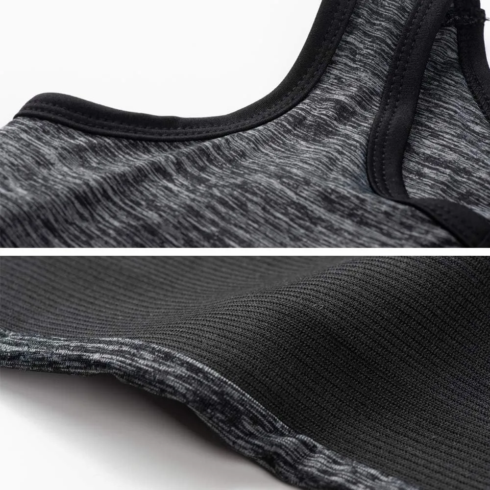 XUJI 3 Rows Central Clasp Chest Binder Tank Top