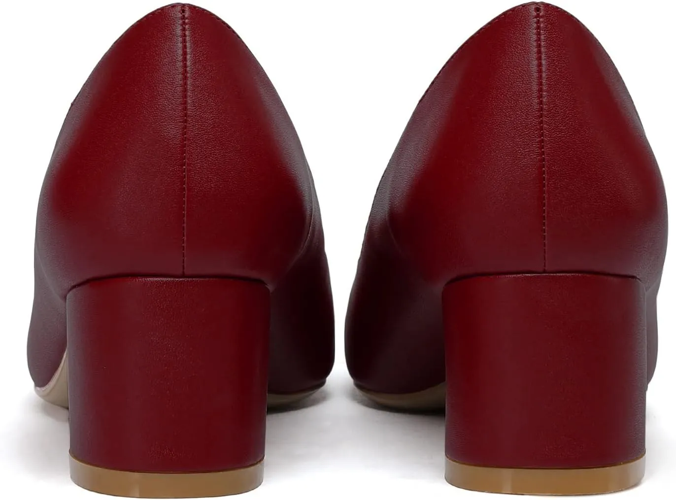 YODEKS Women's Closed-Pointed Toe Mid Block Heels Classic Pumps for Dating