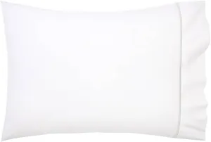 Yves Delorme Athéna Nacre (Ivory) Standard 21 x 32 in Pillowcase Extra Soft and Cooling Luxury Sheets, 100% Natural Organic Cotton - Breathable and Durable