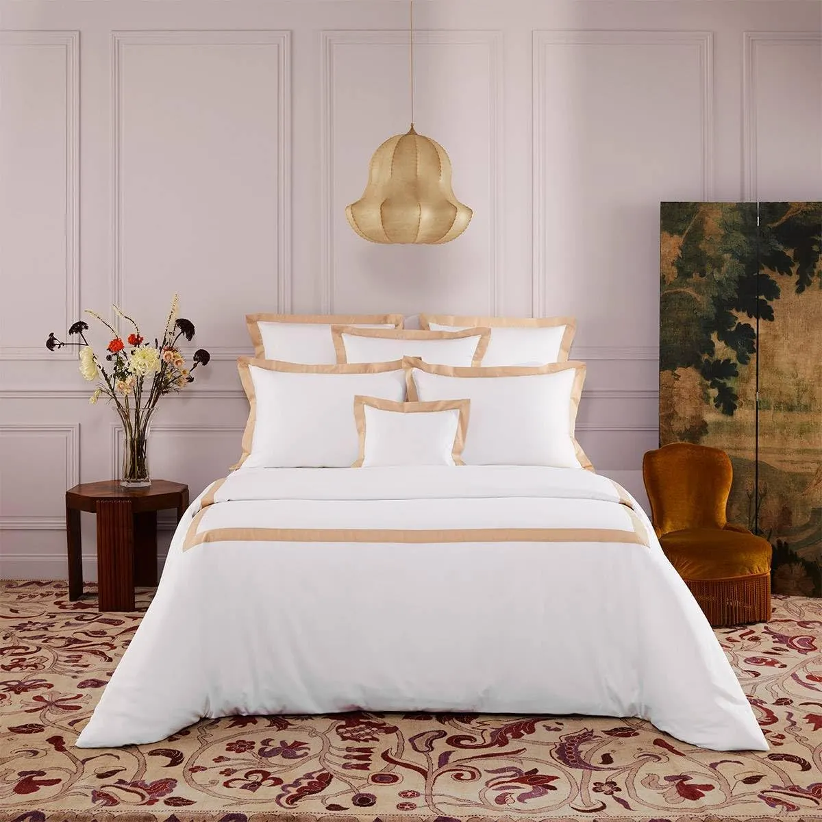 Yves Delorme Linea Dune Standard 20 x 30 in Sham - Extra Soft and Warm Luxury Sheets, 100% Natural Organic French Bed Linens - Breathable and Durable
