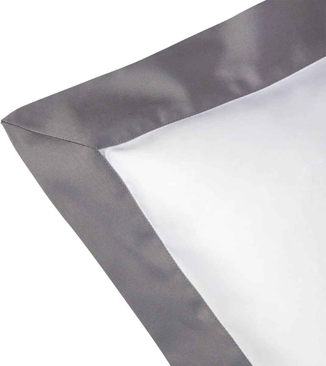 Yves Delorme Linea Platine (Platinum Grey) King 21 x 37 in Sham - Extra Soft and Warm Luxury Sheets, 100% Natural Organic French Bed Linens - Breathable and Durable