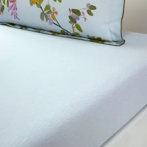 Yves Delorme Luciole Multicolor Queen 63 x 81 in Fitted Sheet - Extra Soft and Warm Luxury Sheets, 100% Natural Organic French Bed Linens - Breathable and Durable
