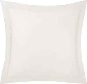 Yves Delorme Triomphe Nacre (Ivory) Euro 26 x 26 in Sham - Extra Soft and Warm Luxury Sheets, 100% Natural Organic French Bed Linens - Breathable and Durable