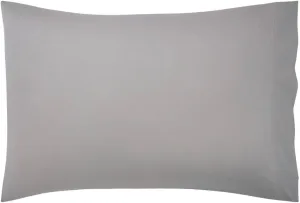 Yves Delorme Triomphe Platine (Platinum Grey) Standard 21 x 32 in Pillowcase - Extra Soft and Warm Luxury Sheets, 100% Natural Organic French Bed Linens - Breathable and Durable