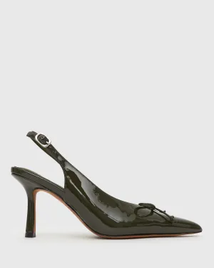 YVETTE Bow Slingback Stiletto Heels