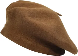 ZLYC Wool French Beret Hat Solid Color Beret Cap for Women Girls